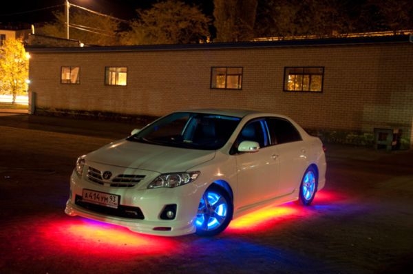 Как делается подсветка днища автомобиля